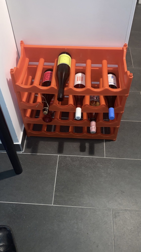 Image 1 of Space age Wine Rack in Orange