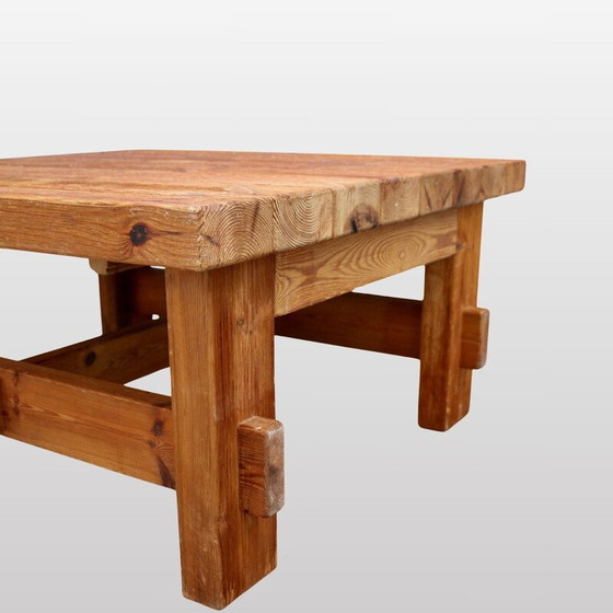 Image 1 of Vintage coffee table in raw wood, France 1960