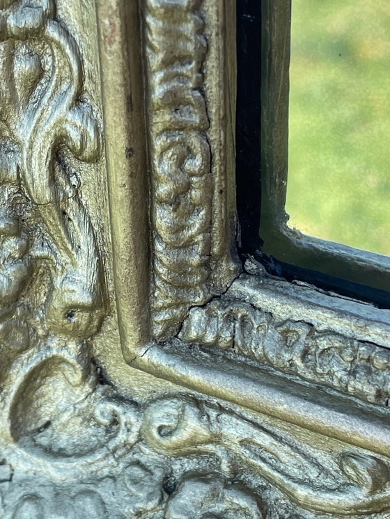 Image 1 of Specchio antico francese, cornice dorata, circa 1830 