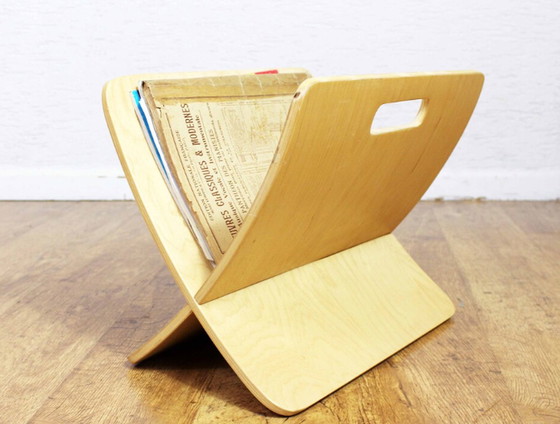 Image 1 of Vintage plywood magazine rack