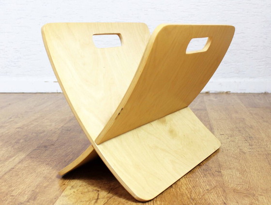 Image 1 of Vintage plywood magazine rack