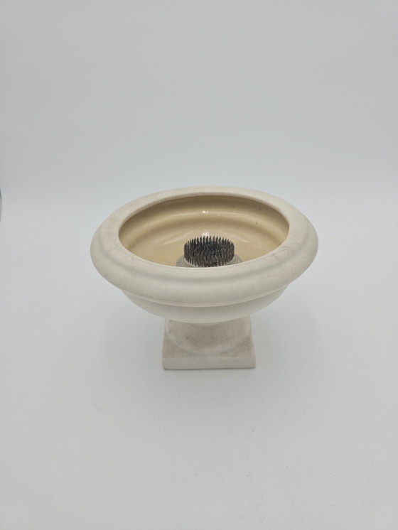 Image 1 of Carved Stone Candle Holder On Foot