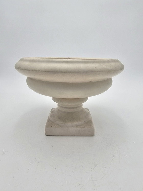 Image 1 of Carved Stone Candle Holder On Foot