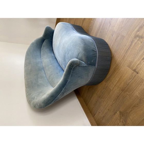 Image 1 of Vintage velvet Crapaud sofa