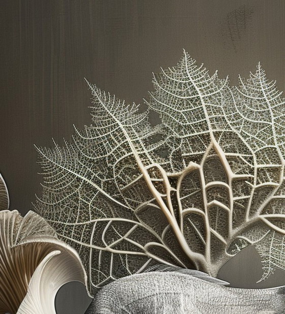 Image 1 of Pezzo unico a basso costo: le nature morte di Benoit Mandelbrot: spirale in madreperla