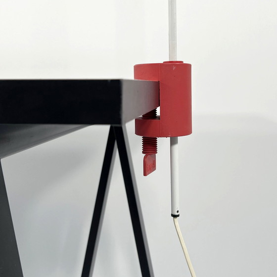 Image 1 of Red Arc Desk Lamp From Targetti Sankey, 1970S