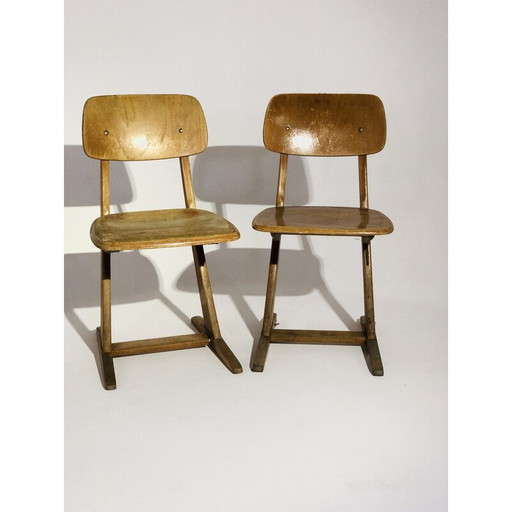 Pair of vintage scandinavian chairs by Karl Northelfer for Casala