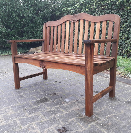 Image 1 of Raffles teak park bench/garden bench 125 cm wide