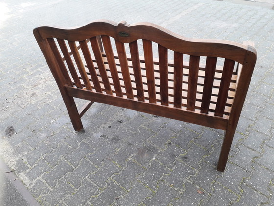 Image 1 of Banc de parc/jardin Raffles en teck, largeur 125 cm