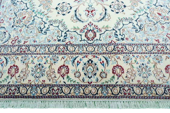 Image 1 of 300 X 200 Cm Hand-Knotted Nain 9 La Persian Rug With Silk