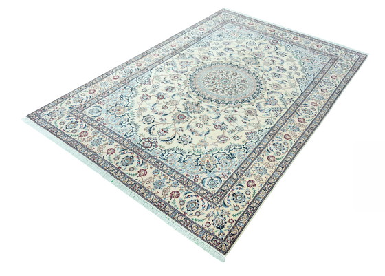 Image 1 of 300 X 200 Cm Hand-Knotted Nain 9 La Persian Rug With Silk