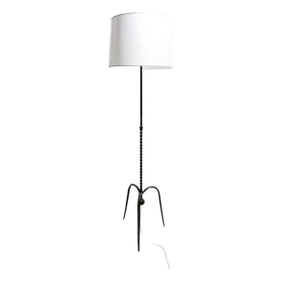 Image 1 of Mid-century floor lamp in wrought iron, Hungary 1950s