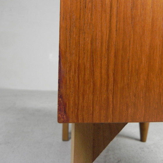 Image 1 of Bedside Table With Tapering Legs, 1960s