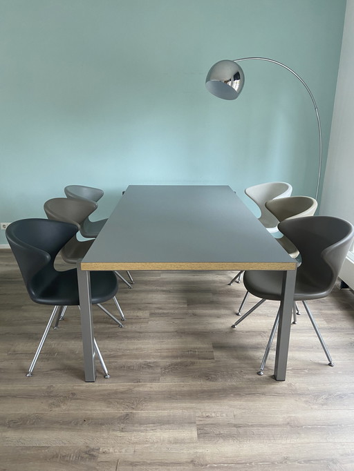 6x chaises Martin Ballemdat Tonton avec table