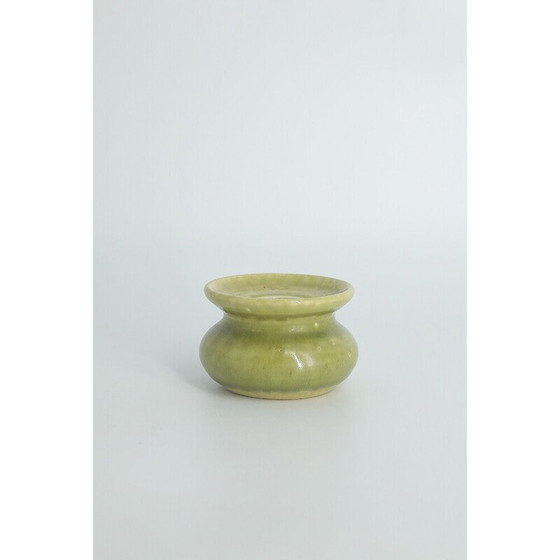 Image 1 of Vintage stoneware candlestick by Gunnars Keramik Höganäs, Sweden 1960