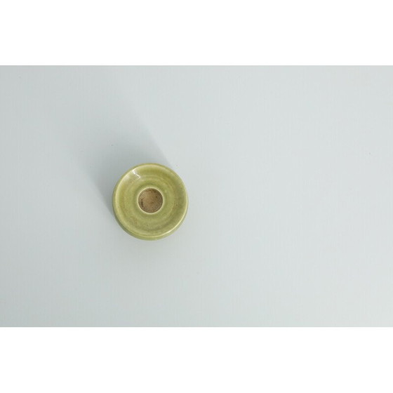 Image 1 of Vintage stoneware candlestick by Gunnars Keramik Höganäs, Sweden 1960