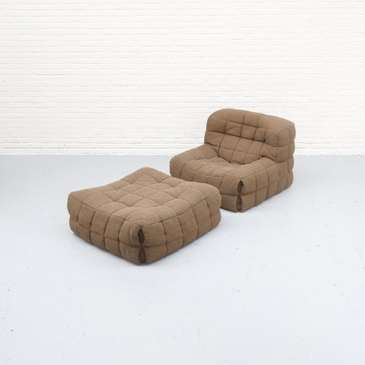 Kashima Armchair & Footstool Ligne Roset 70'S