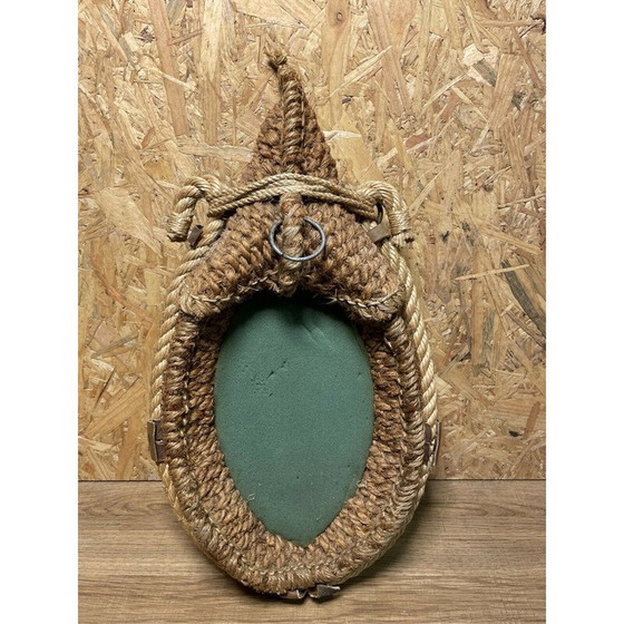 Image 1 of Vintage rope mirror by Audoux Minet, 1950-1960