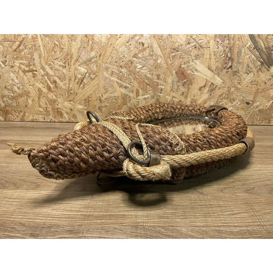 Image 1 of Vintage rope mirror by Audoux Minet, 1950-1960