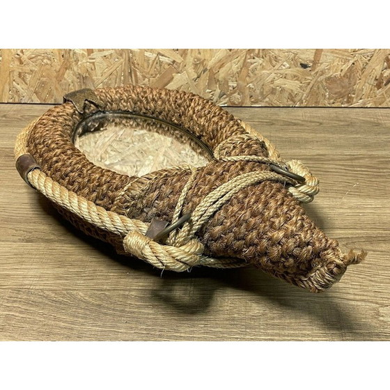 Image 1 of Vintage rope mirror by Audoux Minet, 1950-1960