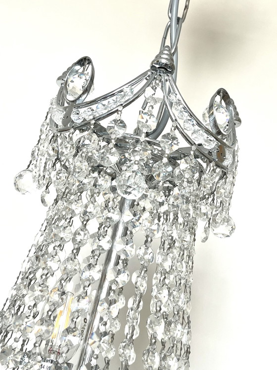 Image 1 of XL size luxurious design Cristallstrass crystal chandelier lampe suspendue Chrome frame