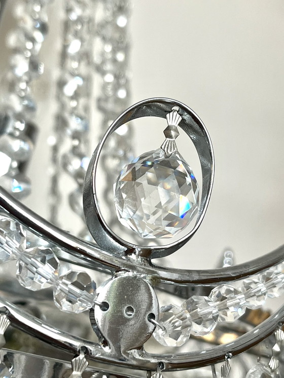 Image 1 of XL size luxurious design Cristallstrass crystal chandelier pendant lamp Chrome frame