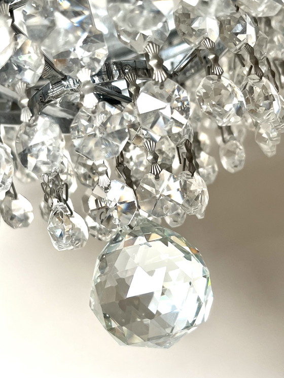 Image 1 of XL size luxurious design Cristallstrass crystal chandelier pendant lamp Chrome frame