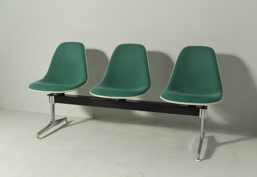 Vitra Tandem Shell Seating By Charles A Ray Eames, Designed In 1960S