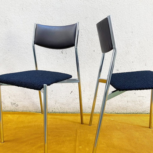 Pair De Chaises Modernistes - Design Années 1980