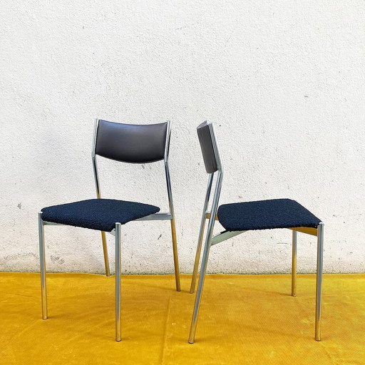 Pair De Chaises Modernistes - Design Années 1980