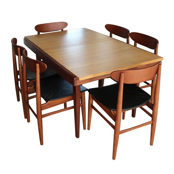 Image 1 of Vintage extendable dining table, France 1960