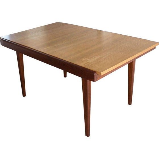 Image 1 of Vintage extendable dining table, France 1960