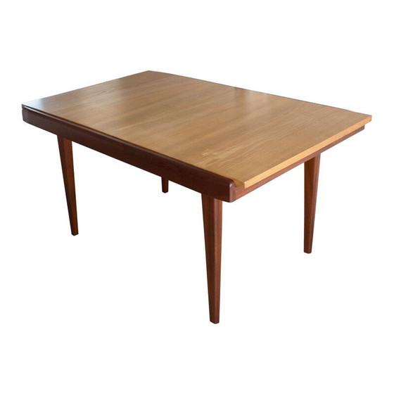 Image 1 of Vintage extendable dining table, France 1960