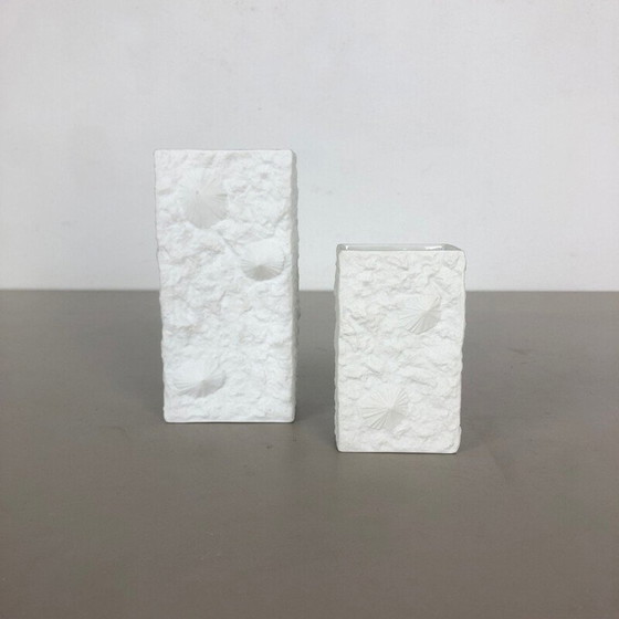 Image 1 of Pair of vintage Vase Porcelain Vase by Hutschenreuther German 1970s