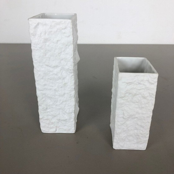 Image 1 of Pair of vintage Vase Porcelain Vase by Hutschenreuther German 1970s