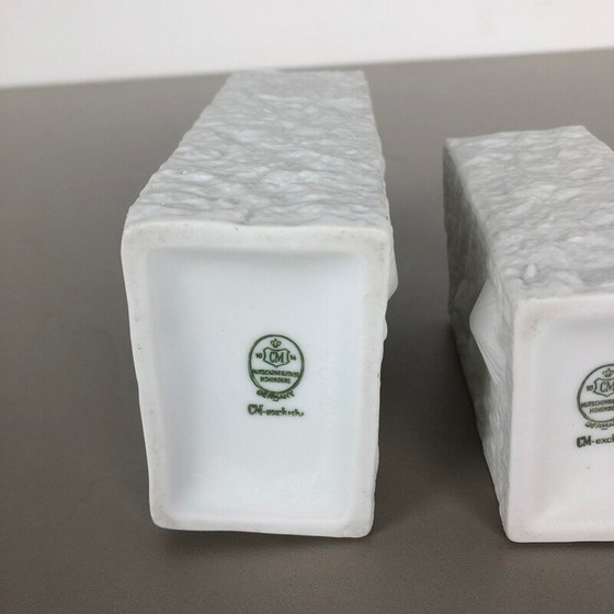 Image 1 of Pair of vintage Vase Porcelain Vase by Hutschenreuther German 1970s