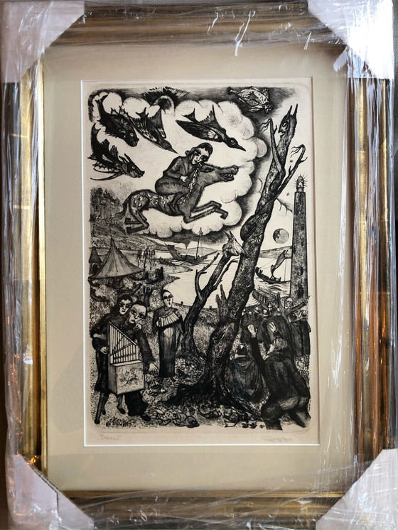 Image 1 of Etching “Dream II” by Cor de Wolff