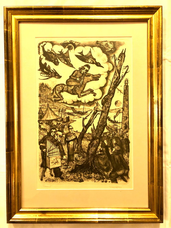 Image 1 of Etching “Dream II” by Cor de Wolff