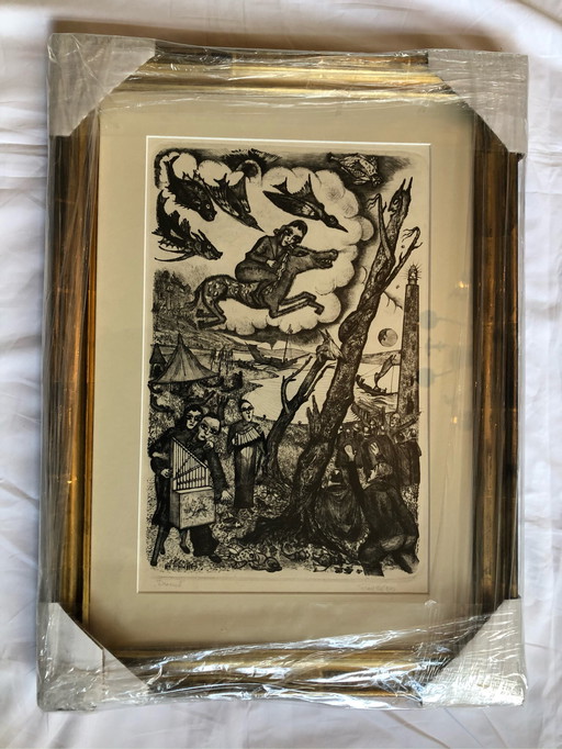 Etching “Dream II” by Cor de Wolff