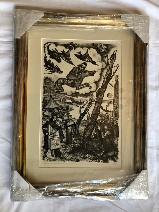 Image 1 of Etching “Dream II” by Cor de Wolff