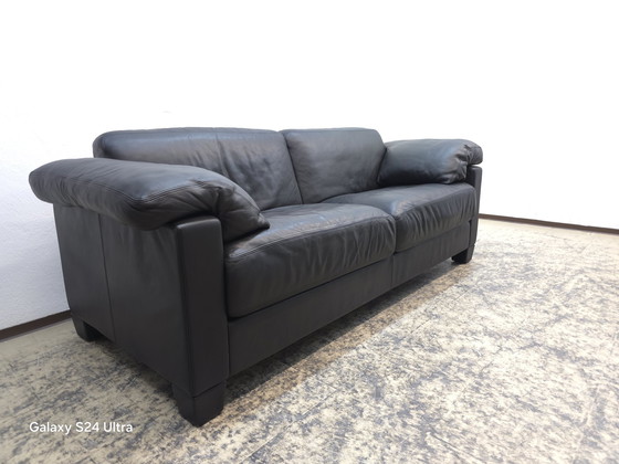 Image 1 of De Sede Ds 17 designer sofa three seater couch Wk Wohnen leather sofa Desede