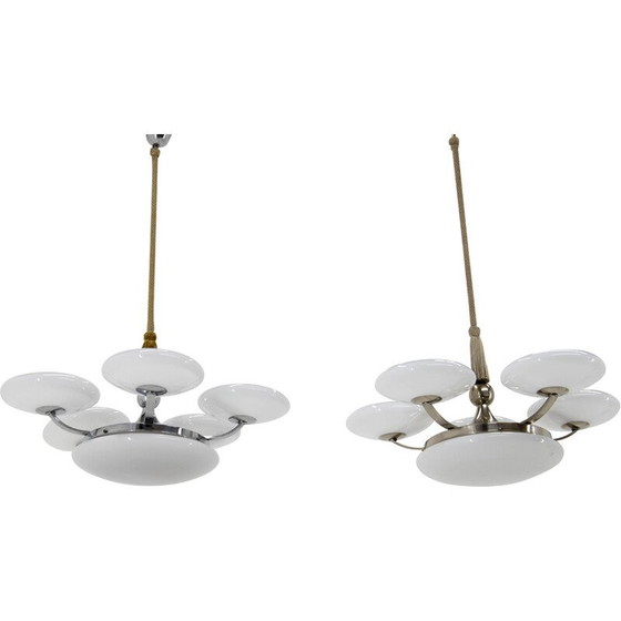 Image 1 of Pair of vintage chandeliers, 1920s