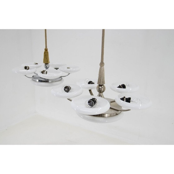 Image 1 of Pair of vintage chandeliers, 1920s