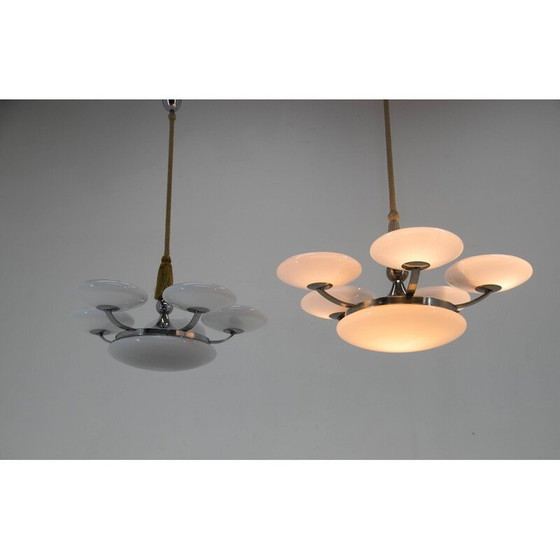 Image 1 of Pair of vintage chandeliers, 1920s