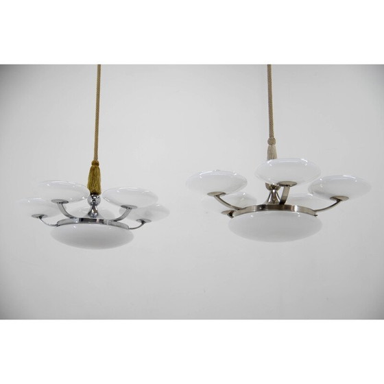 Image 1 of Pair of vintage chandeliers, 1920s