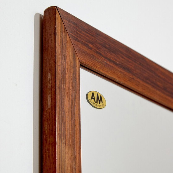 Image 1 of Vintage rosewood framed mirror, Denmark