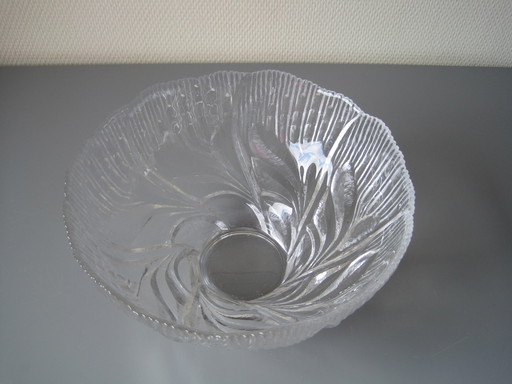 Coupe vintage en cristal au plomb Lausitzer Glasswerke Ddr