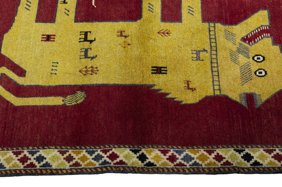 Image 1 of Hand-knotted Gabbeh Nomadic Rug - 151 X 103 Cm