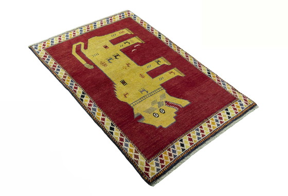 Image 1 of Hand-knotted Gabbeh Nomadic Rug - 151 X 103 Cm