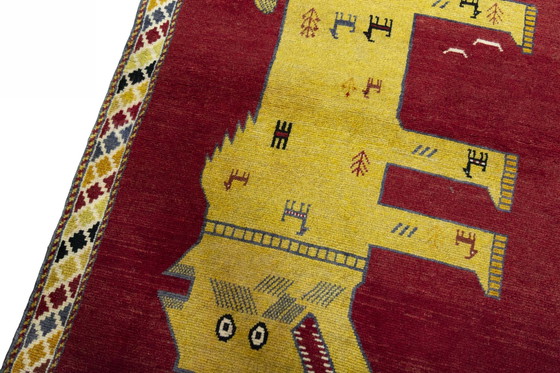 Image 1 of Hand-knotted Gabbeh Nomadic Rug - 151 X 103 Cm